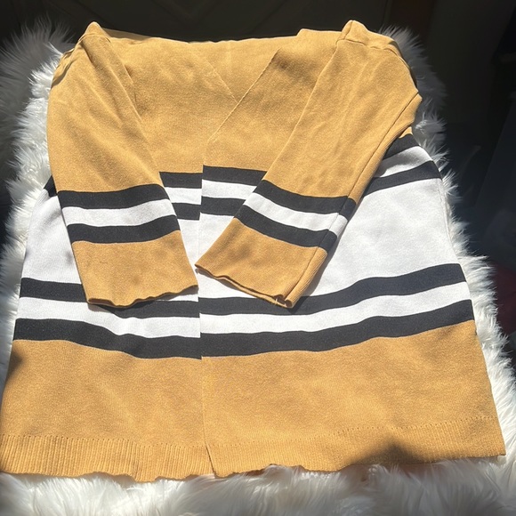 Knit mustard duster /cardigan/ jacket - Picture 6 of 12